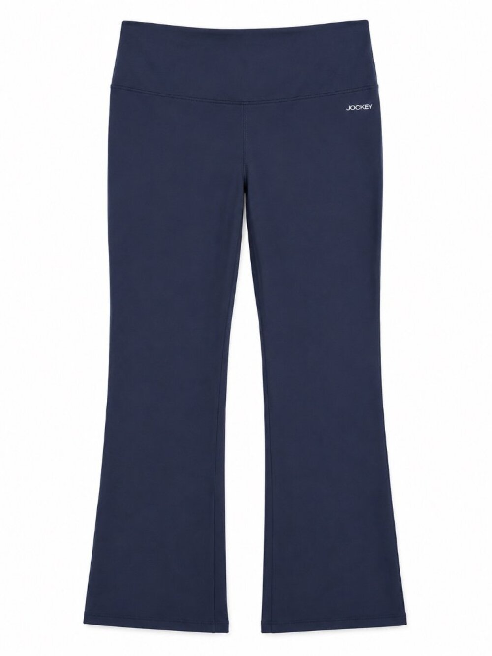 Jockey Womens Navy Flared Leg Cotton Spandex Stretch Pants M